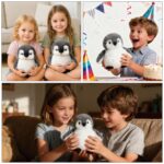 JcvPot Pinguin Kuscheltier, Weiches Stofftier Für Kinder Und Babys, Kuscheltier Pinguin Plüschtier , Plüschtier - Image 3