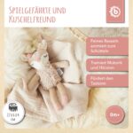 Bieco Kuscheltier Reh µmit Rassel | Baby Kuscheltier ab 0 Monate Stofftier Baby Plüschtier Reh rentier - Image 7