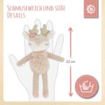 Bieco Kuscheltier Reh µmit Rassel | Baby Kuscheltier ab 0 Monate Stofftier Baby Plüschtier Reh rentier - Image 5